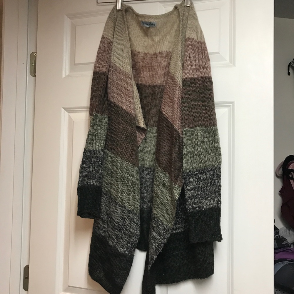 Tapered colorblock cardigan S